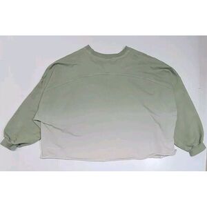 Lululemon Oversized Boxy Crew Green Ombre Women's Size Large/XL See Measurements